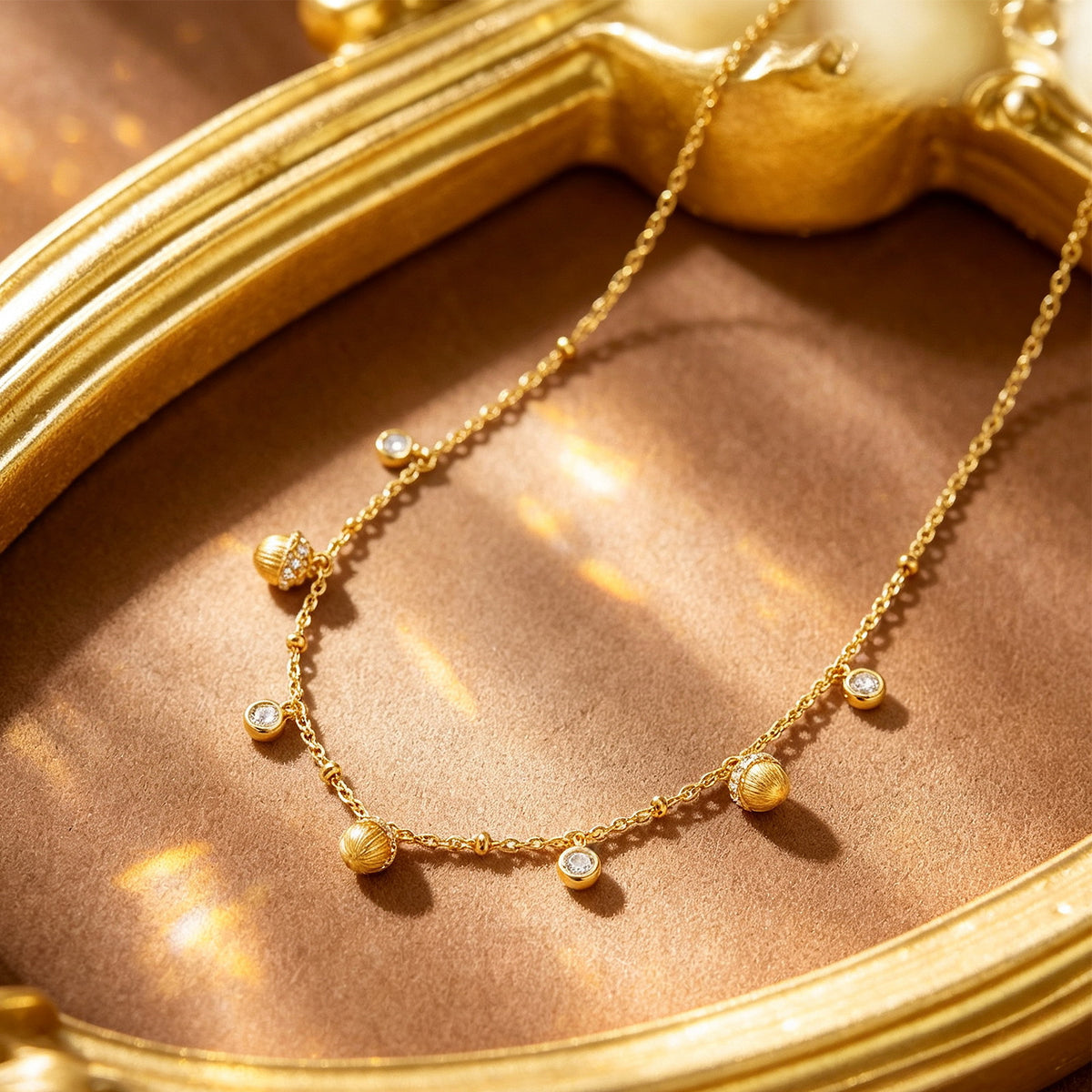 Additional view 2 of the VYLOREN Hazelnut Tassel Jewelry Collection