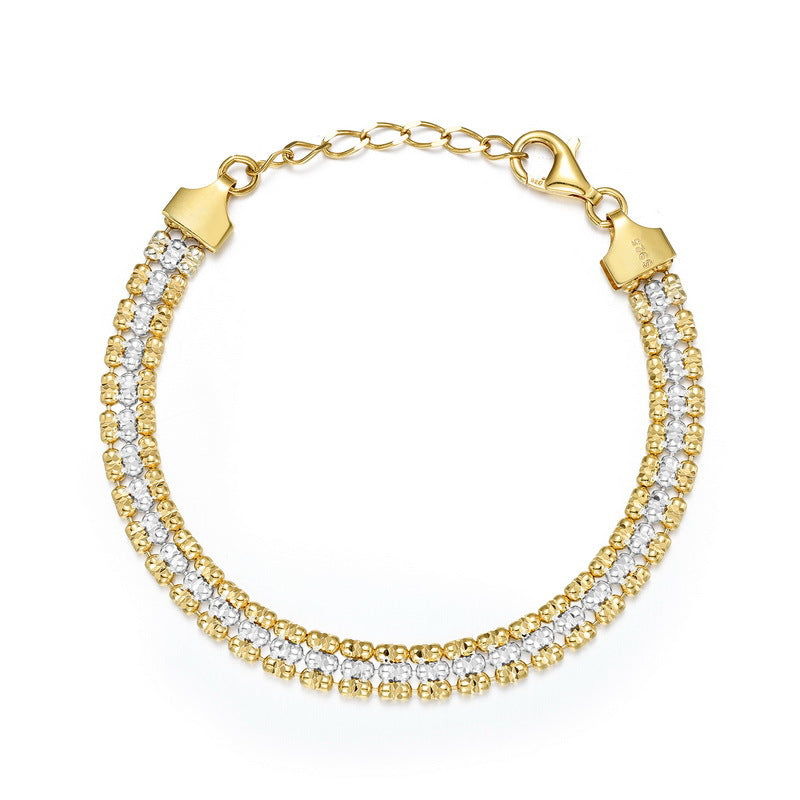 Additional view 6 of the VYLOREN Triple-Row Crystal Bracelet