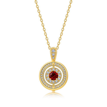 Mozambique garnet (pendant, chain not included)