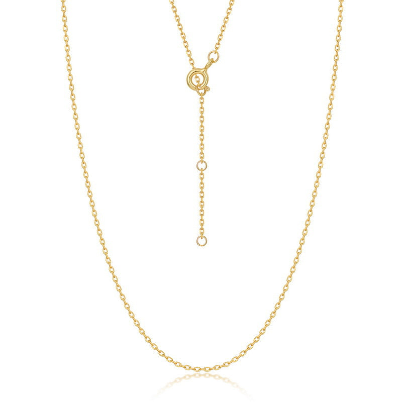 VYLOREN 1.5mm Adjustable Chain in gold-plated S925 sterling silver