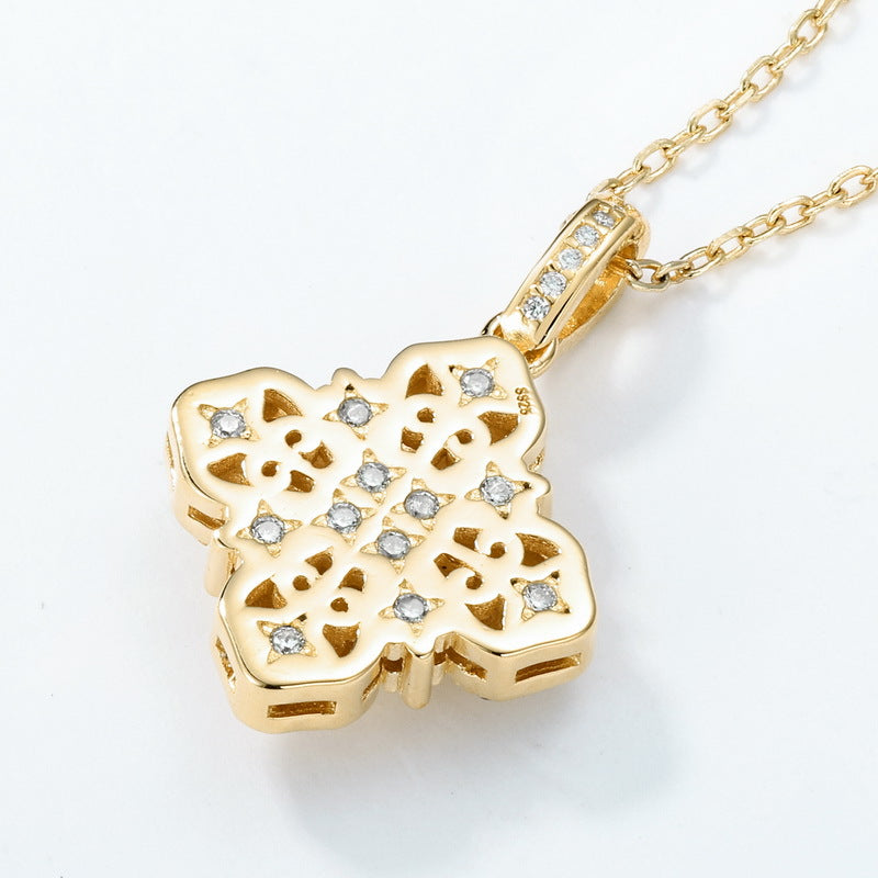 Additional view 4 of the VYLOREN Four-Leaf Clover Pendant Necklace