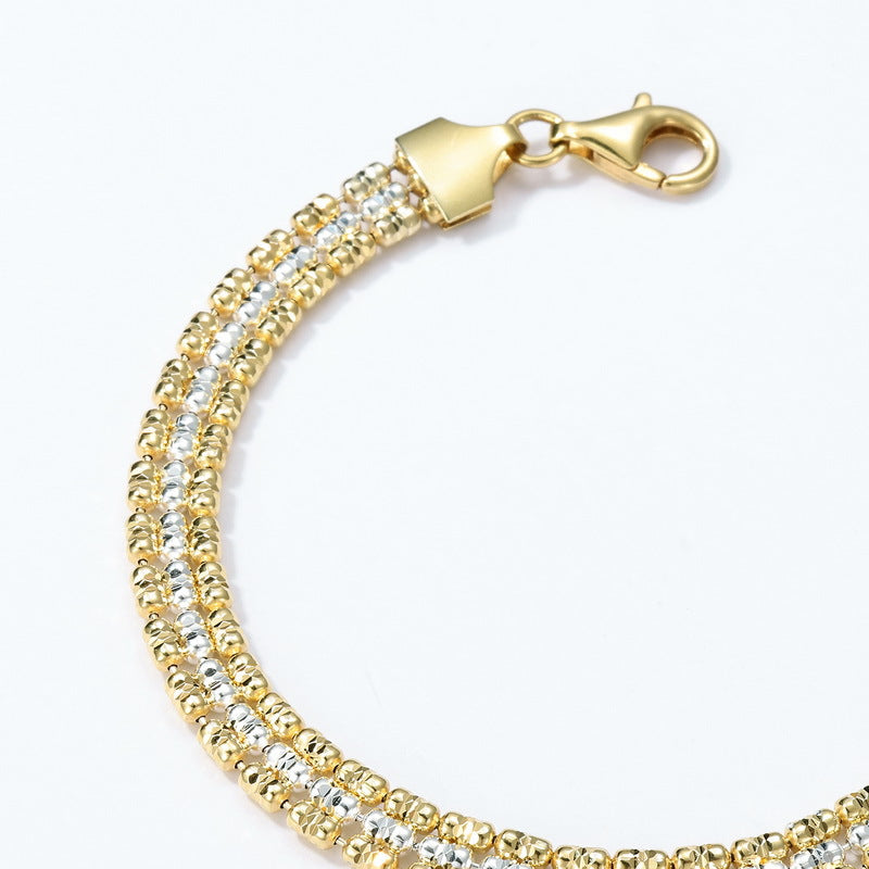 Additional view 5 of the VYLOREN Triple-Row Crystal Bracelet