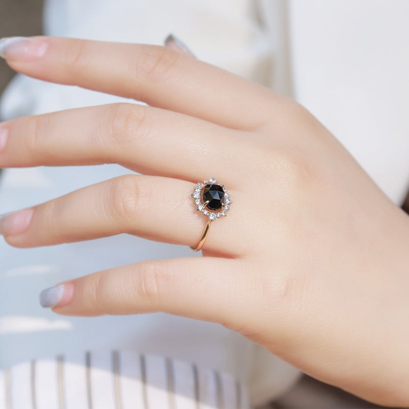 Additional view 5 of the VYLOREN Vintage Black Onyx Ring