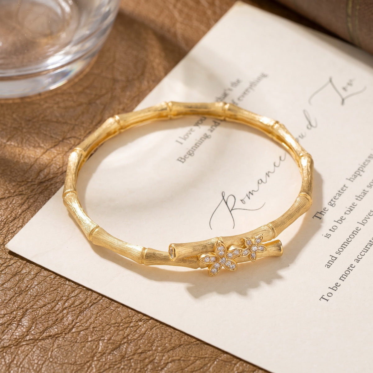 Additional view 4 of the VYLOREN Bamboo Knot Flower Bracelet