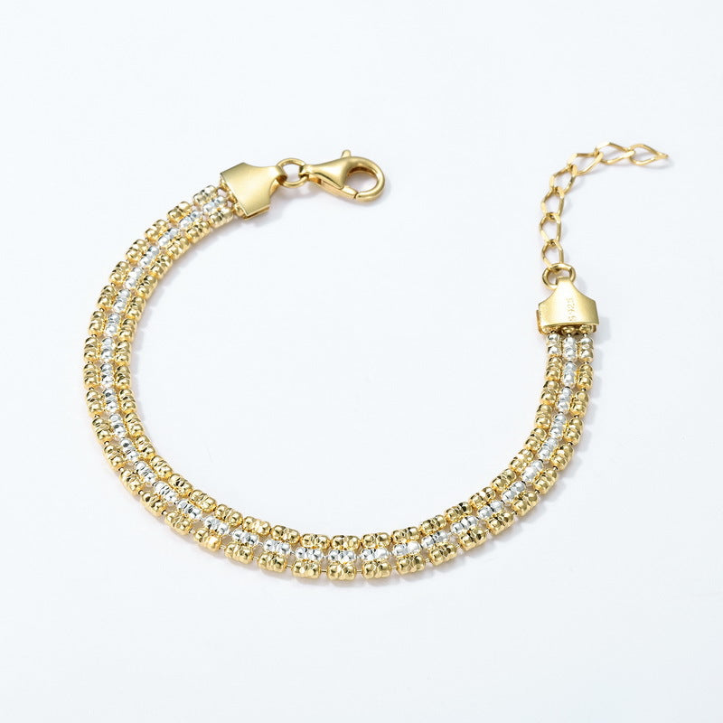 Additional view 4 of the VYLOREN Triple-Row Crystal Bracelet