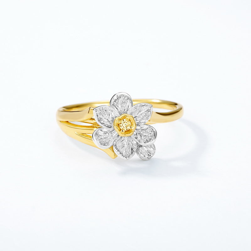 Narcissus Flower Gift Ring side view