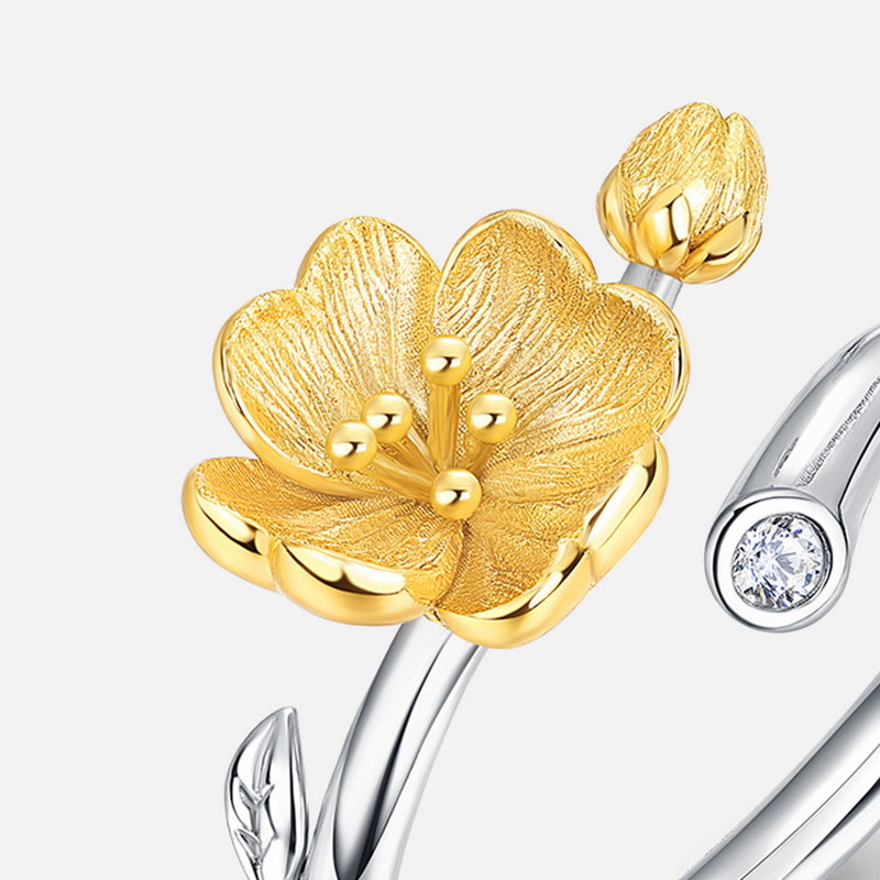 Additional view 5 of the Peach Blossom Brushed Open Ring
