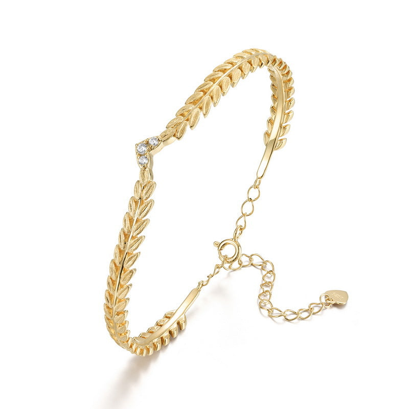 Additional view 5 of the VYLOREN Vintage Olive Branch Bracelet