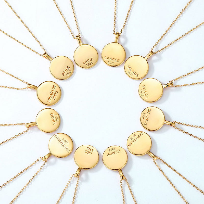 Additional view 2 of the Zodiac Coin Necklace