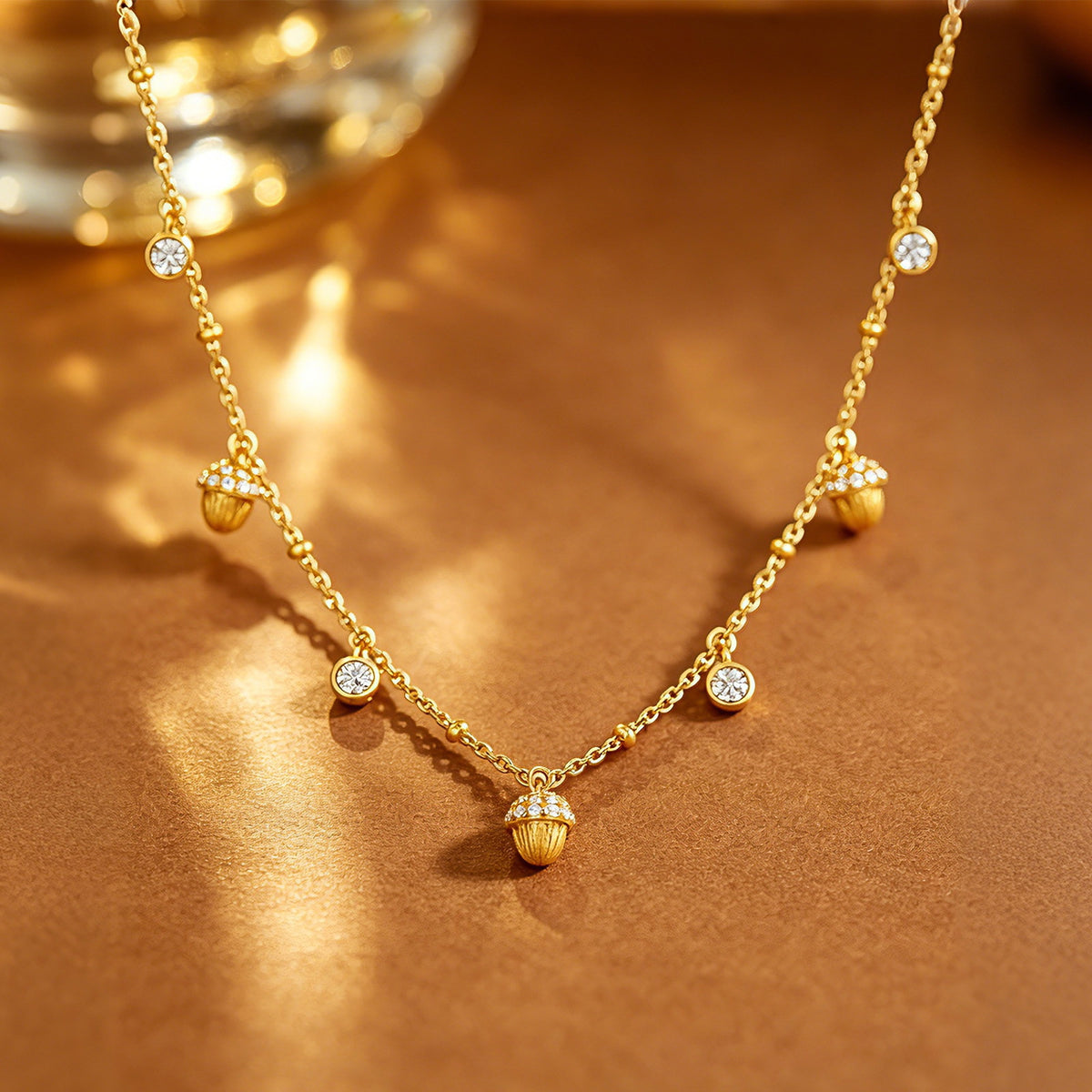 Additional view 4 of the VYLOREN Hazelnut Tassel Jewelry Collection