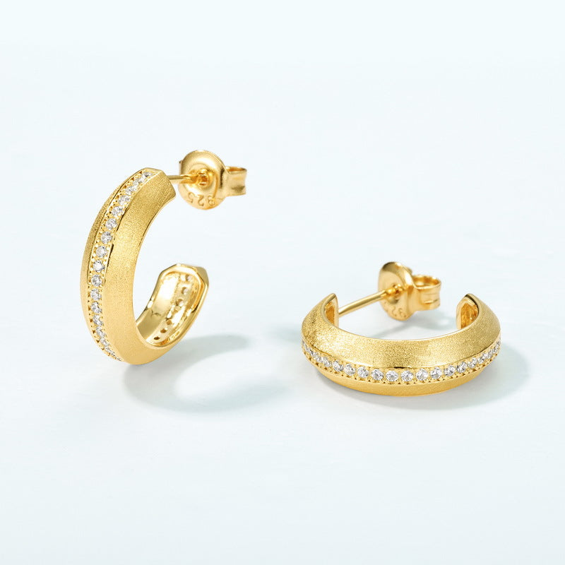 Additional view 3 of the VYLOREN Single-Row Crystal Earrings