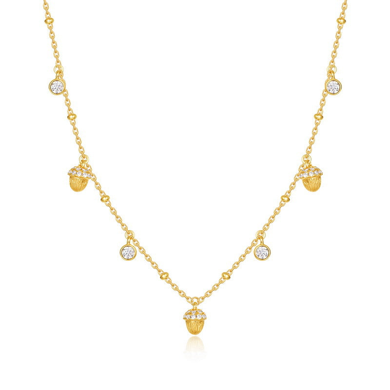 VYLOREN Hazelnut Tassel Jewelry Collection in gold-plated S925 sterling silver