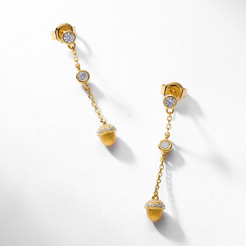 Hazelnut Tassel Jewelry Collection · Gold-Plated S925 Silver