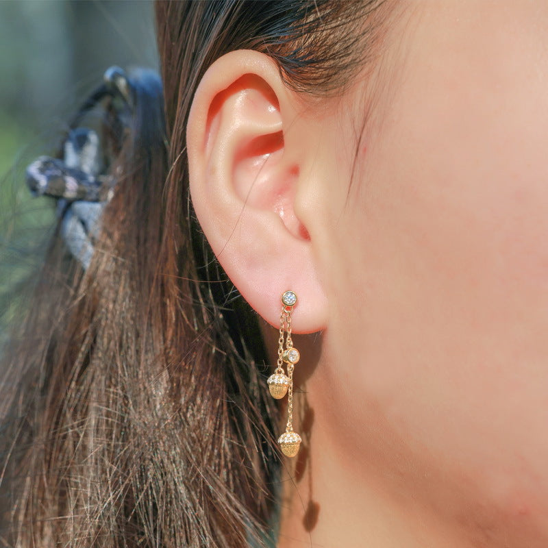 Hazelnut Tassel Jewelry Collection · Gold-Plated S925 Silver