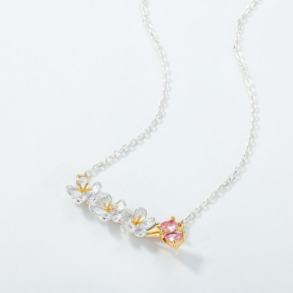 Additional view 3 of the Jasmine Flower Necklace