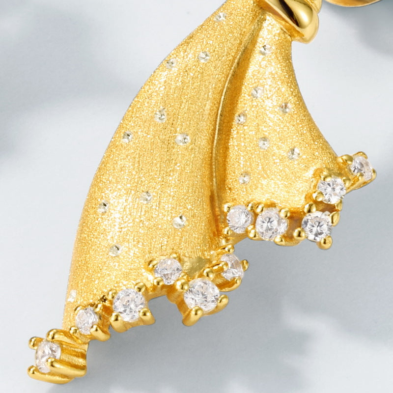 Additional view 12 of the VYLOREN Mini Skirt Brushed Earrings