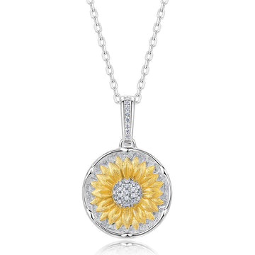 Bright silver + 10K gold (pendant does not include chain)