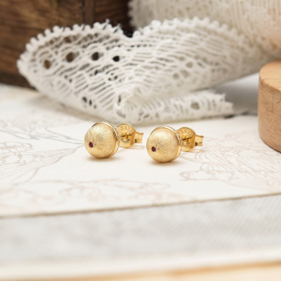 Additional view 4 of the Brushed Pinecone Drop Earrings