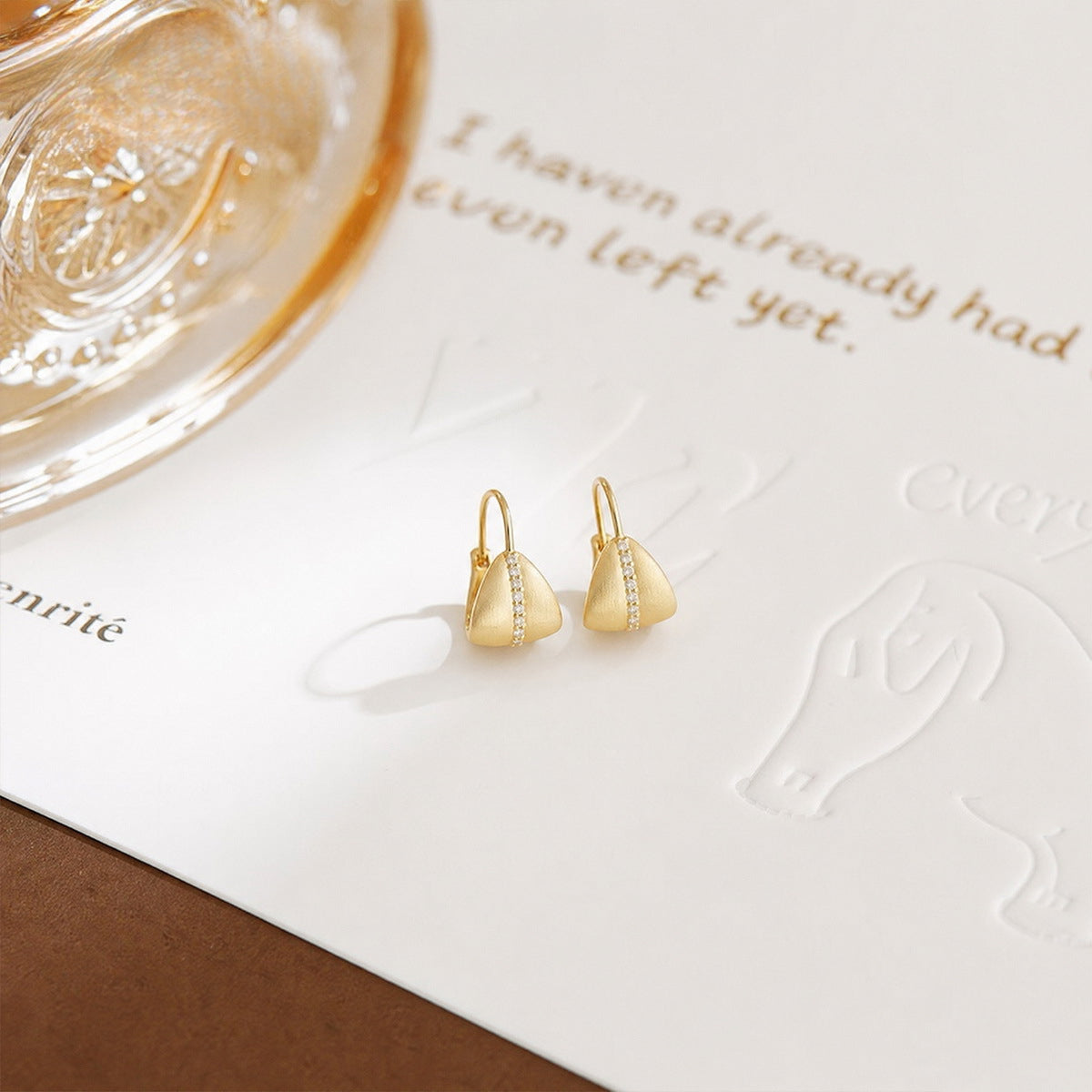 Additional view 2 of the Vintage Sandblasted Drop Earrings